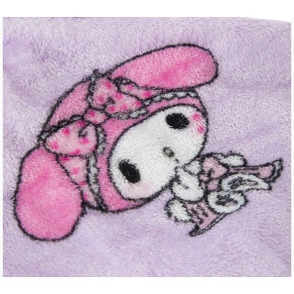 NEW! My Melody and Kuromi Striped Silk Touch Blanket 40in x 50in! - Picture 2 of 3